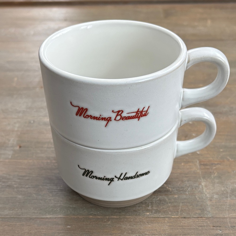 Hearth & Hand stackable stoneware mugs